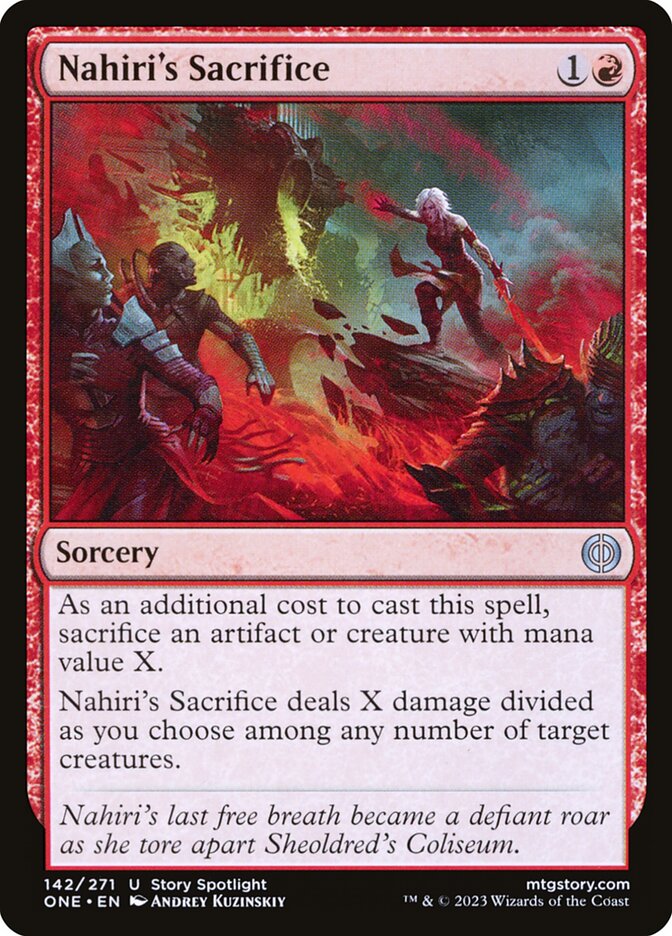 Nahiri's Sacrifice 142/271 (Phyrexia: All Will Be One)  | Good Games Cannington