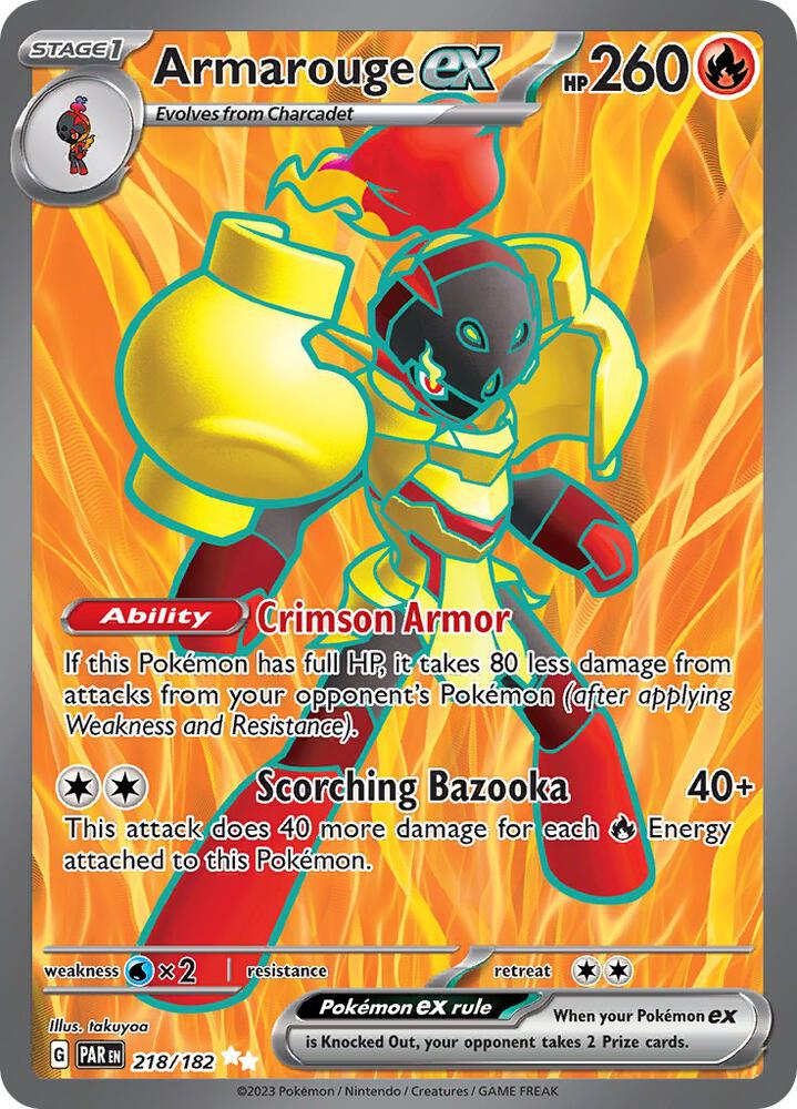 Armarouge ex 218 182 (SV04: Paradox Rift)  - Holofoil | Good Games Cannington