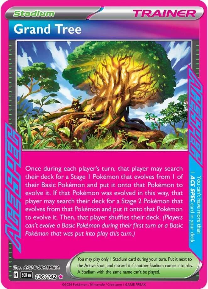 Grand Tree 136/142 (SV07: Stellar Crown)  - Holofoil | Good Games Cannington