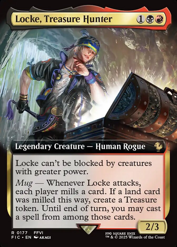 Locke, Treasure Hunter 177 (Commander: FINAL FANTASY)  - Extended Art Foil | Good Games Cannington