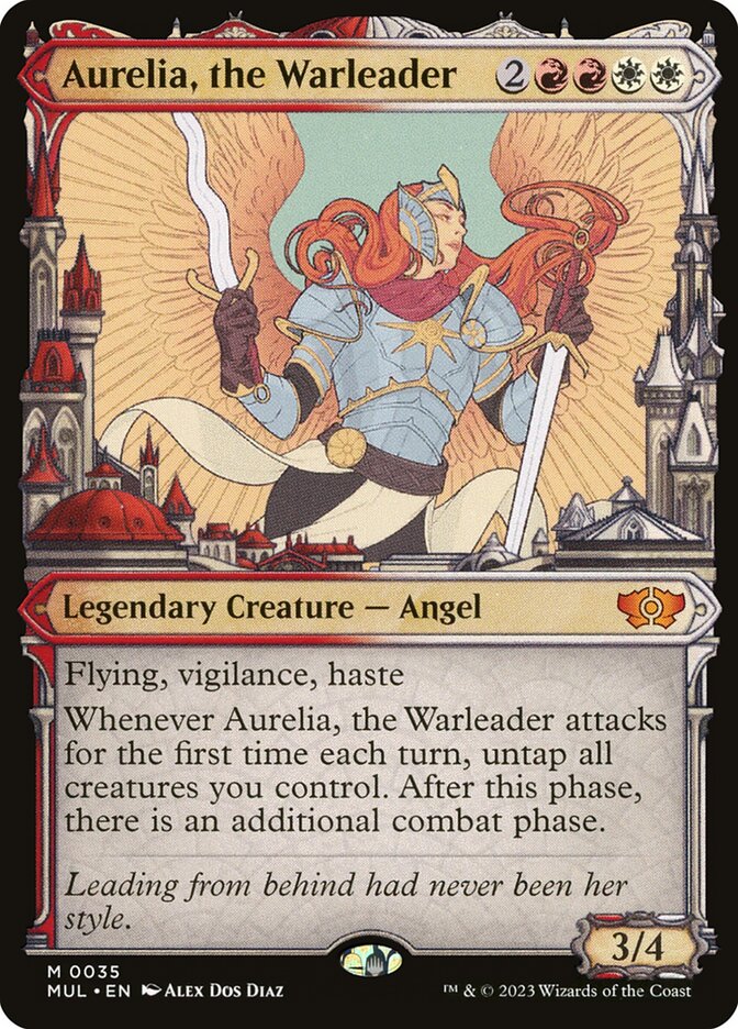 Aurelia, the Warleader 35/65 (March of the Machine: Multiverse Legends)  - Showcase | Good Games Cannington