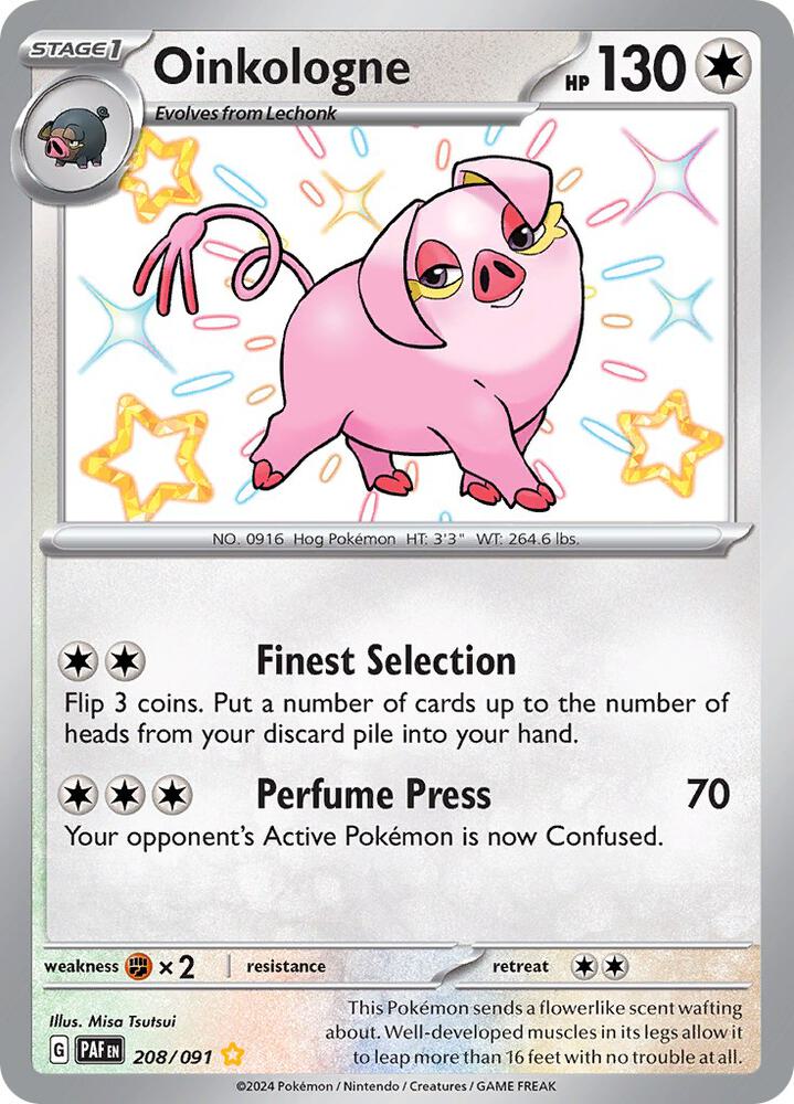 Oinkologne 208/091 (SV: Paldean Fates)  - Holofoil | Good Games Cannington