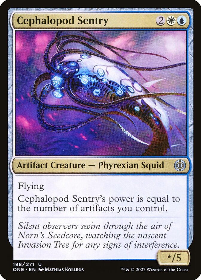 Cephalopod Sentry 198/271 (Phyrexia: All Will Be One)  - Foil | Good Games Cannington