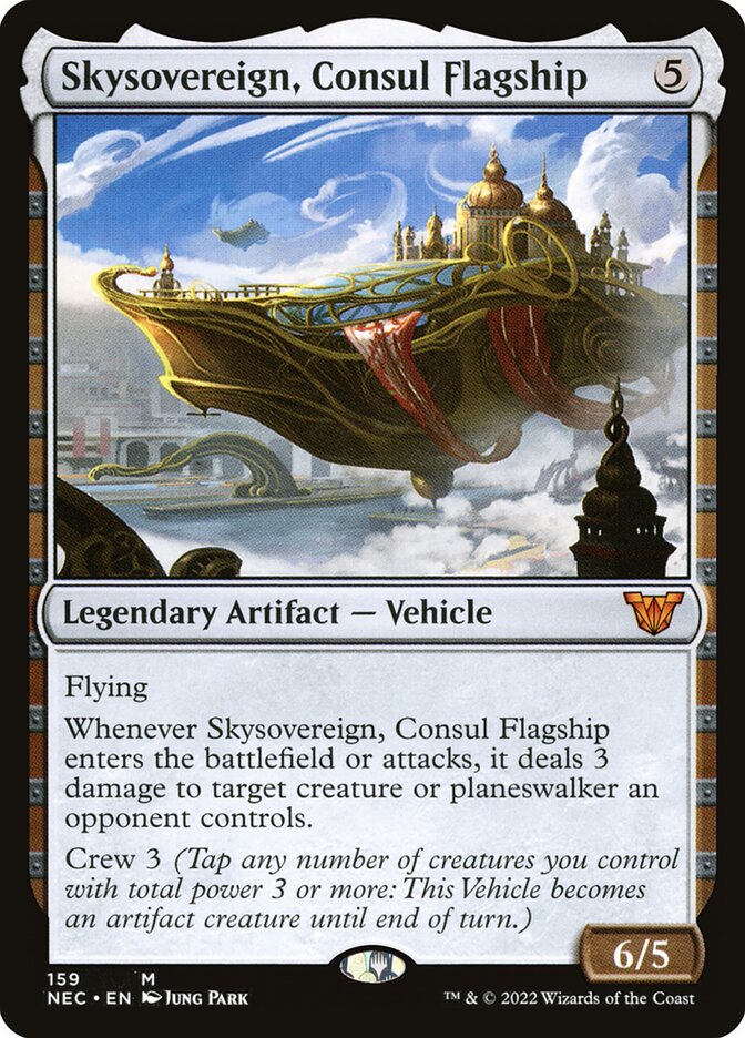Skysovereign, Consul Flagship 159 (Commander: Kamigawa: Neon Dynasty)  | Good Games Cannington