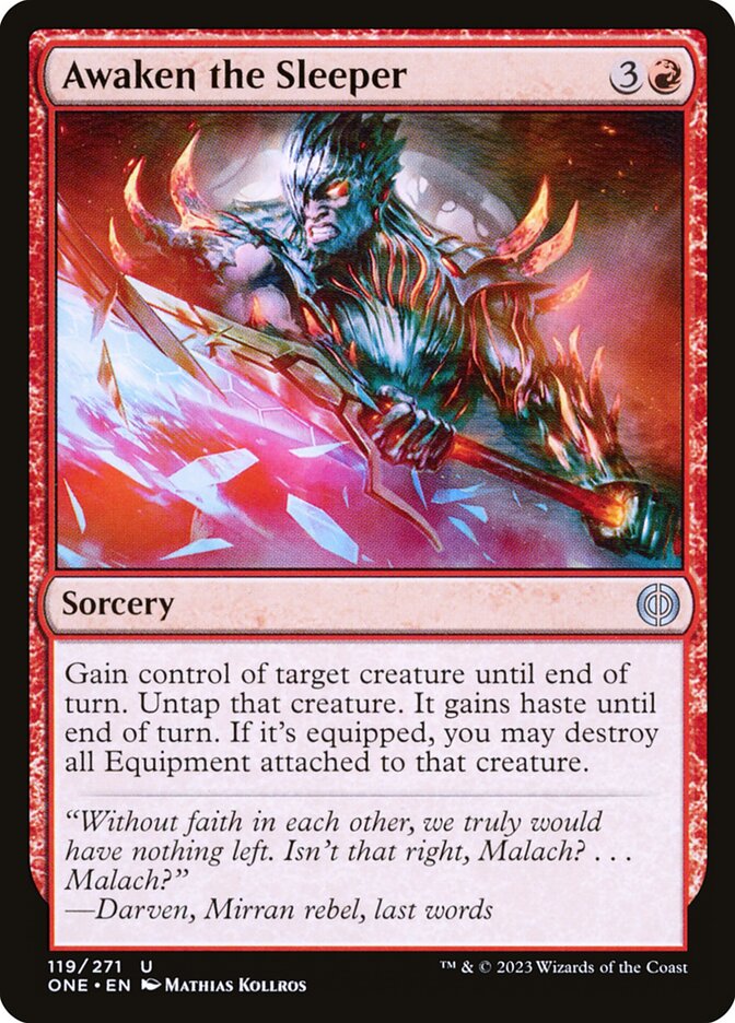 Awaken the Sleeper 119/271 (Phyrexia: All Will Be One)  - Foil | Good Games Cannington