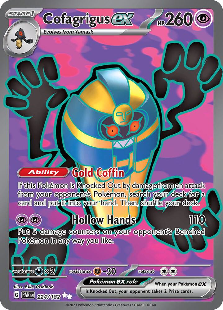 Cofagrigus ex 224 182 (SV04: Paradox Rift)  - Holofoil | Good Games Cannington