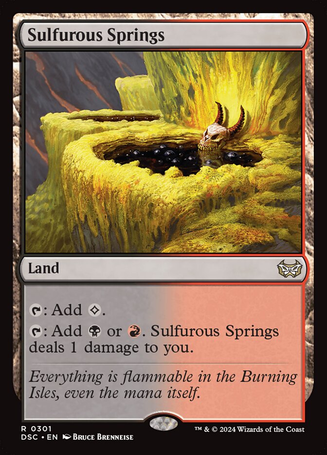 Sulfurous Springs 301/40 (Commander: Duskmourn: House of Horror)  | Good Games Cannington