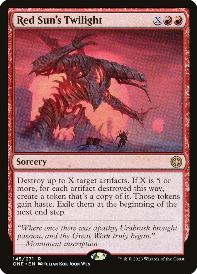 Red Sun's Twilight 145/271 (Phyrexia: All Will Be One)  | Good Games Cannington