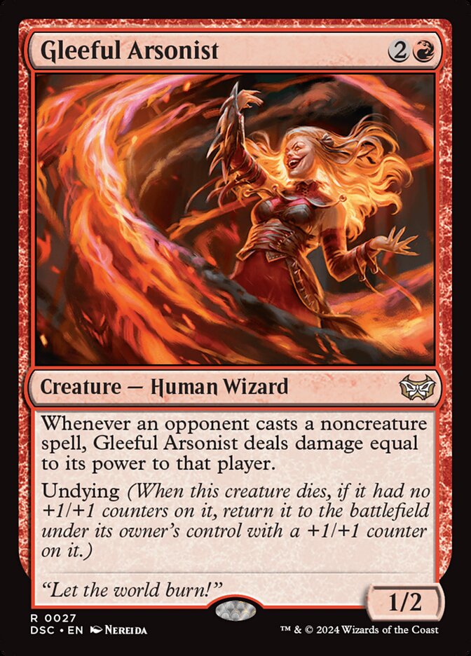 Gleeful Arsonist 27 (Commander: Duskmourn: House of Horror)  | Good Games Cannington