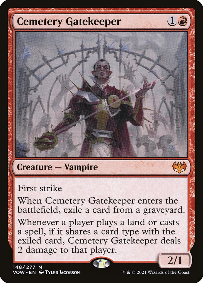 Cemetery Gatekeeper 148/277 (Innistrad: Crimson Vow)  - Foil | Good Games Cannington