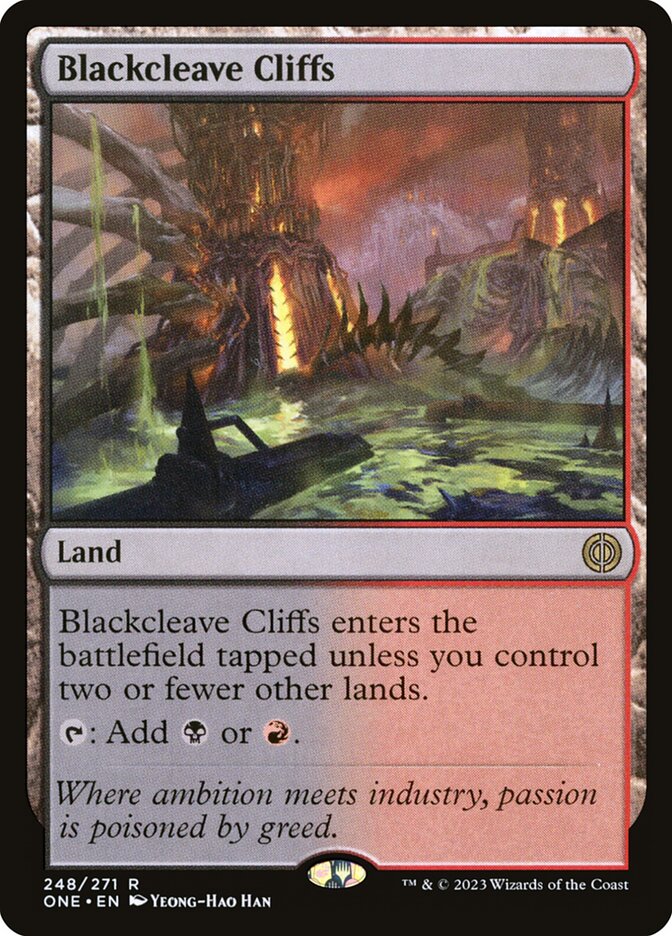 Blackcleave Cliffs 248 (Phyrexia: All Will Be One)  | Good Games Cannington