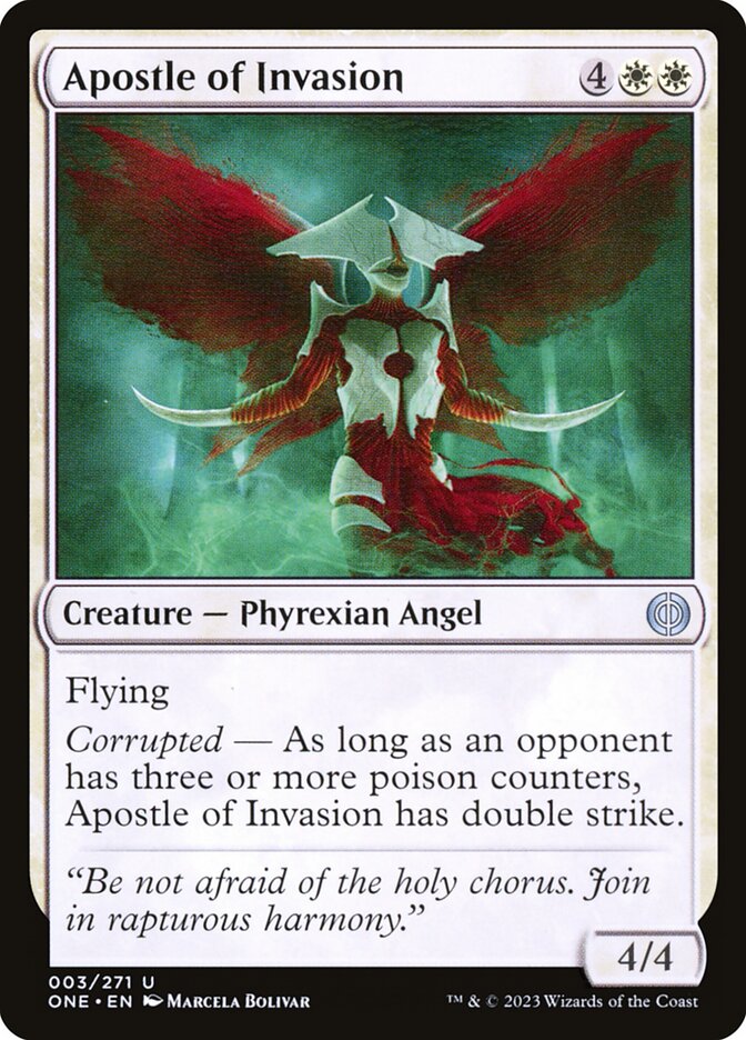 Apostle of Invasion 3/271 (Phyrexia: All Will Be One)  | Good Games Cannington