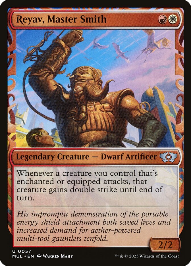 Reyav, Master Smith 57/65 (March of the Machine: Multiverse Legends)  - Showcase Foil | Good Games Cannington
