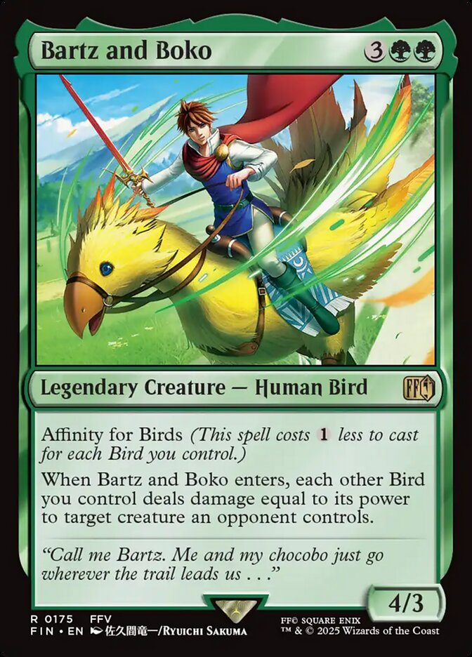 Bartz and Boko 175 (FINAL FANTASY)  - Foil | Good Games Cannington