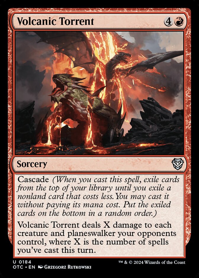 Volcanic Torrent 184/342 (Commander: Outlaws of Thunder Junction)  | Good Games Cannington