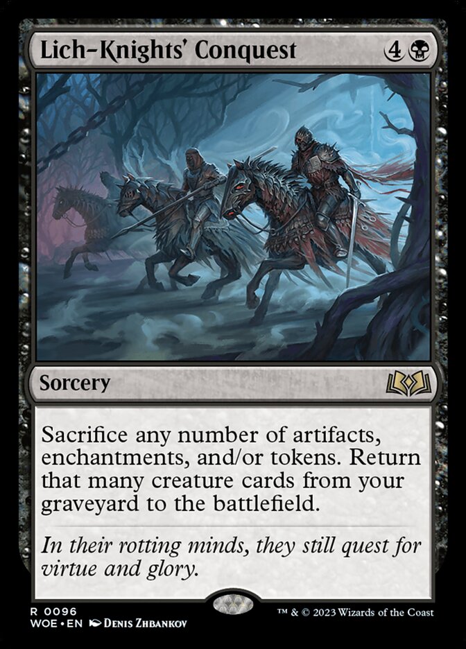 Lich-Knights' Conquest 96 (Wilds of Eldraine)  - Foil | Good Games Cannington