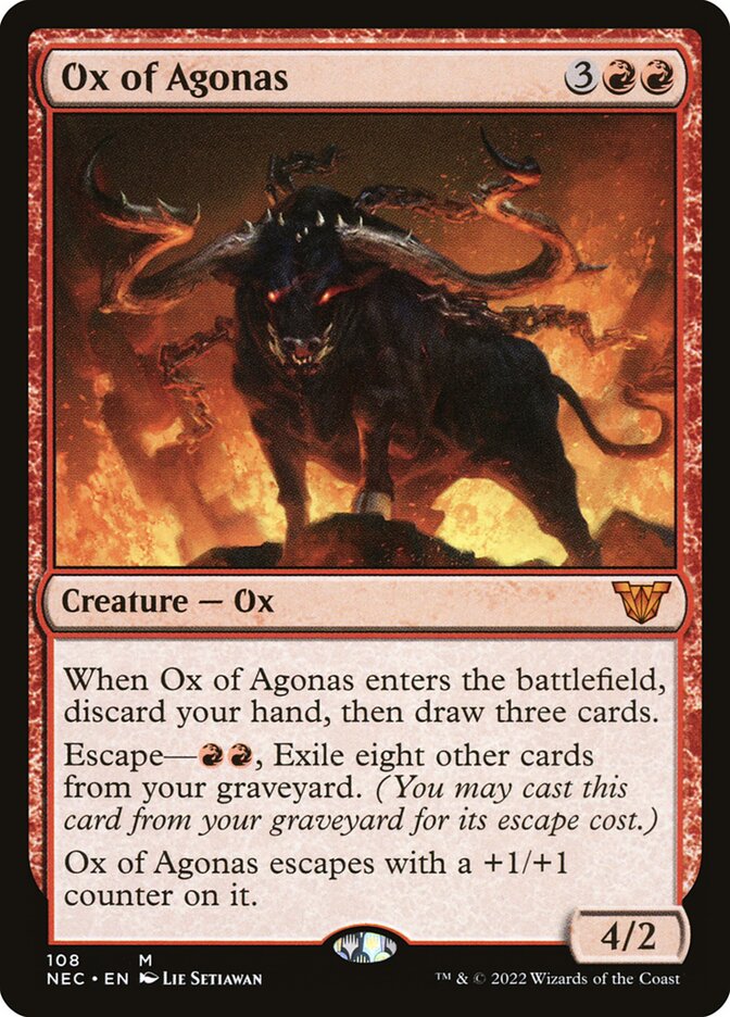 Ox of Agonas 108/38 (Commander: Kamigawa: Neon Dynasty)  | Good Games Cannington