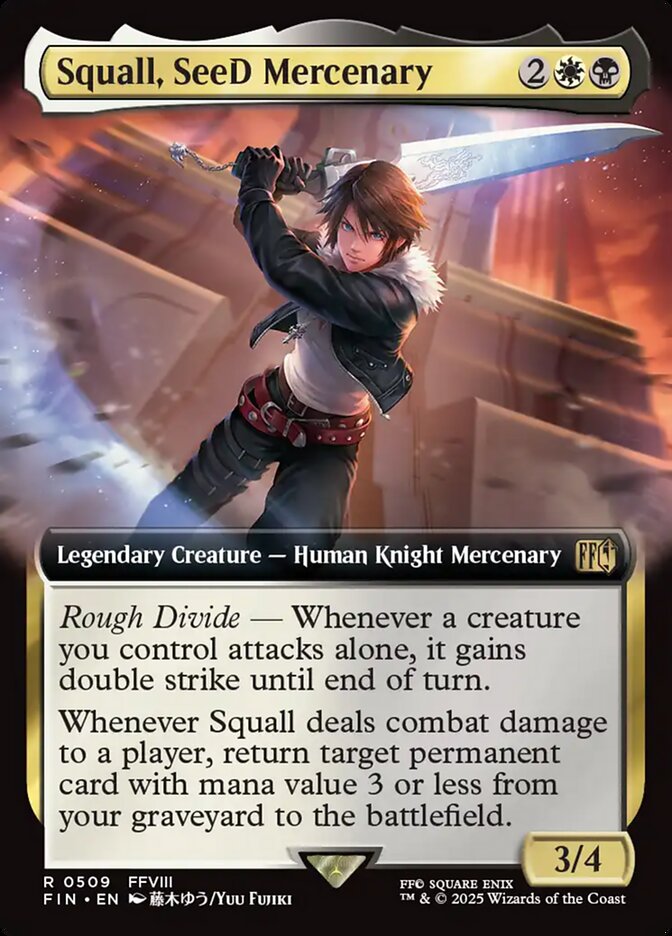 Squall, SeeD Mercenary 509/309 (FINAL FANTASY)  - Extended Art | Good Games Cannington