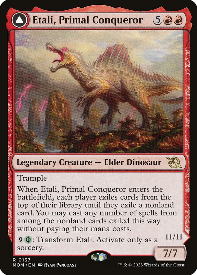 Etali, Primal Conqueror // Etali, Primal Sickness 137 (March of the Machine)  | Good Games Cannington