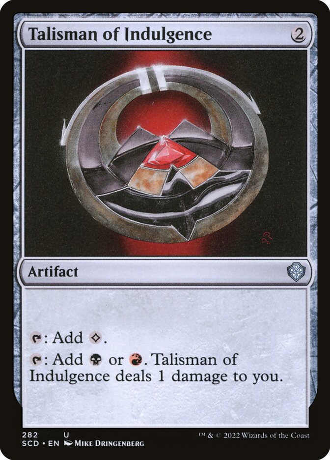 Talisman of Indulgence 282 (Starter Commander Decks)  | Good Games Cannington