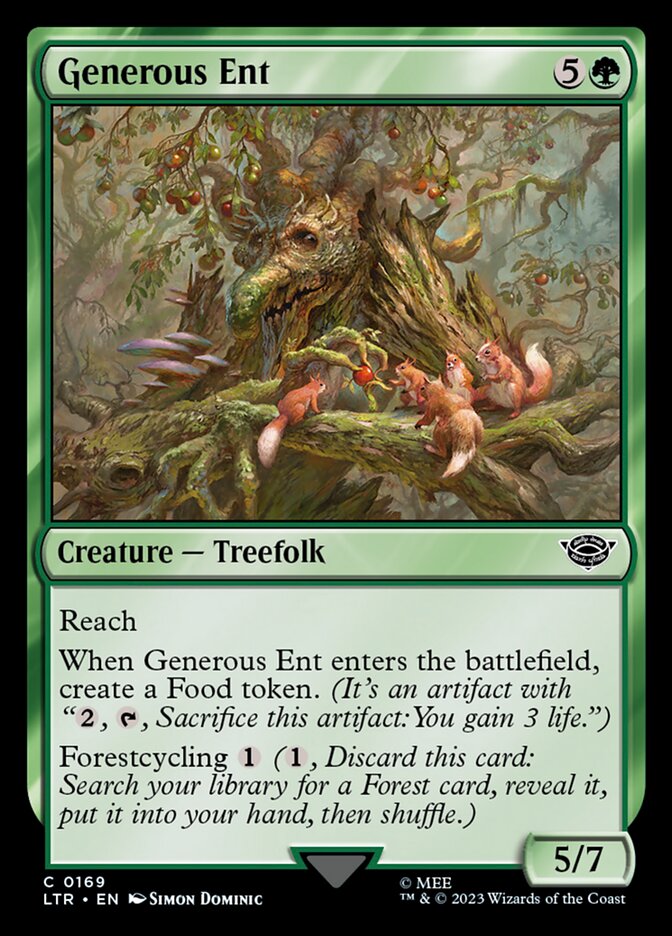 Generous Ent 169 (Universes Beyond: The Lord of the Rings: Tales of Middle-earth)  - Foil | Good Games Cannington