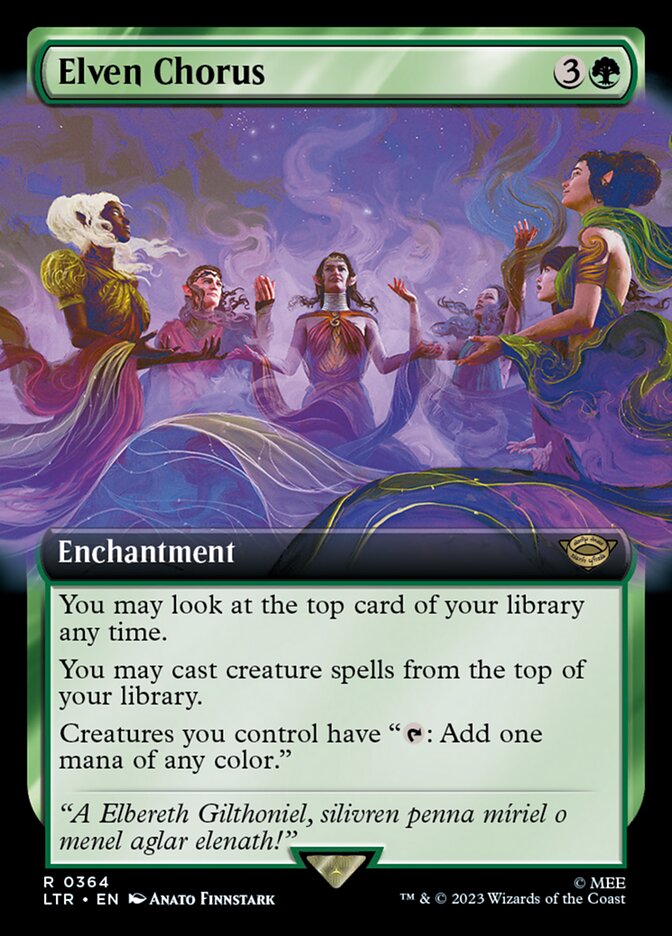 Elven Chorus 364 (Universes Beyond: The Lord of the Rings: Tales of Middle-earth)  - Extended Art | Good Games Cannington