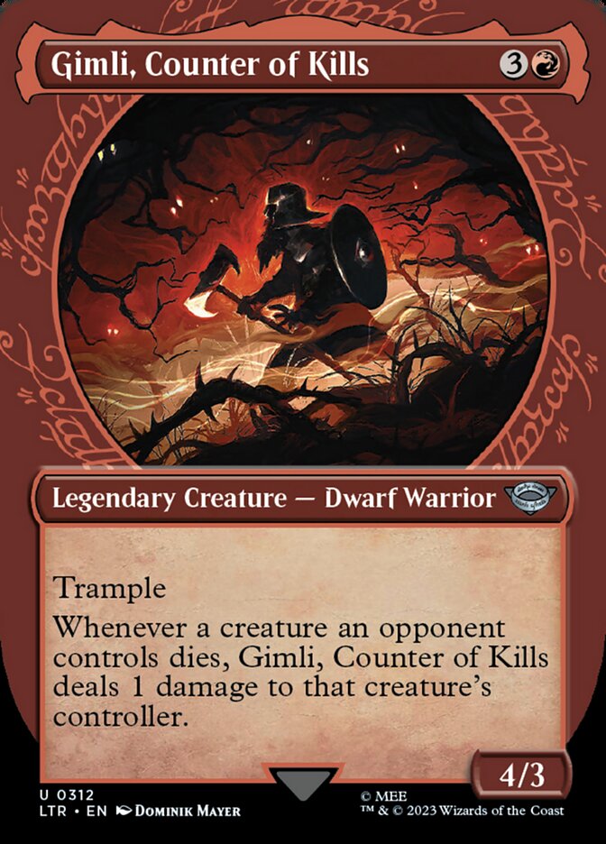 Gimli, Counter of Kills 312 (Universes Beyond: The Lord of the Rings: Tales of Middle-earth)  - Foil | Good Games Cannington