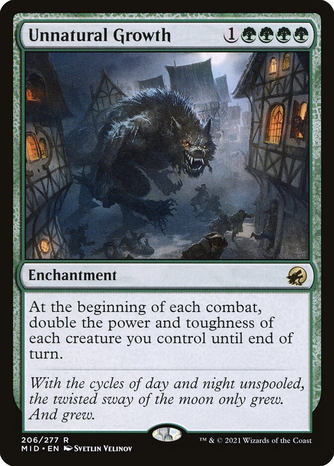 Unnatural Growth 206 (Innistrad: Midnight Hunt)  | Good Games Cannington