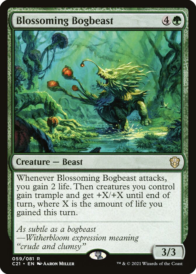 Blossoming Bogbeast 59 (Commander 2021)  | Good Games Cannington