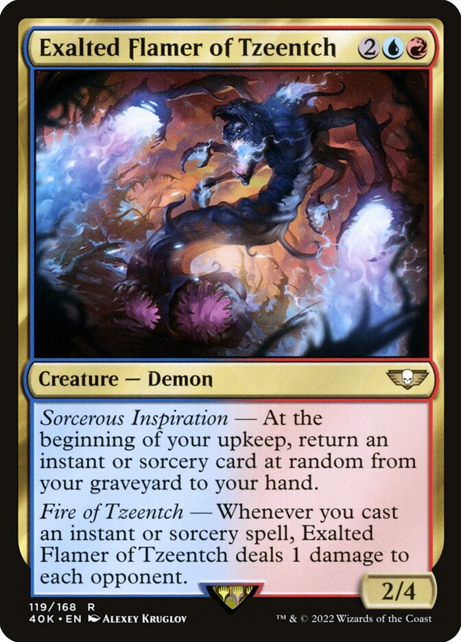 Exalted Flamer of Tzeentch 119 (Universes Beyond: Warhammer 40,000)  | Good Games Cannington