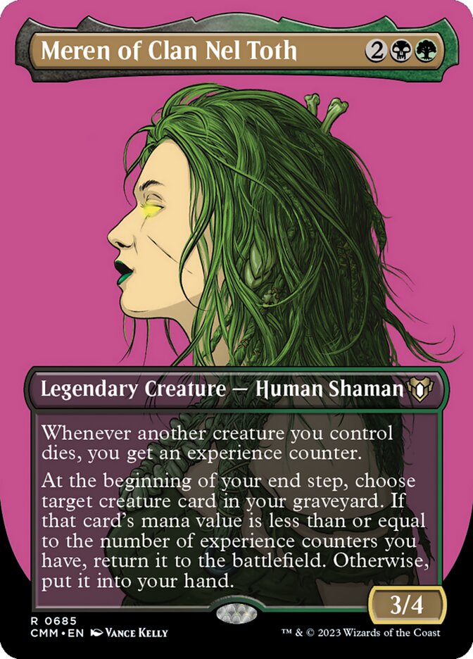 Meren of Clan Nel Toth 685 (Commander Masters)  - Borderless | Good Games Cannington