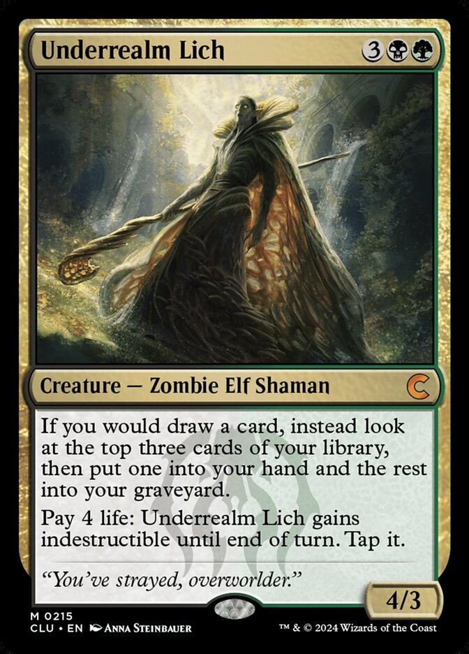 Underrealm Lich 215/284 (Ravnica: Clue Edition)  | Good Games Cannington