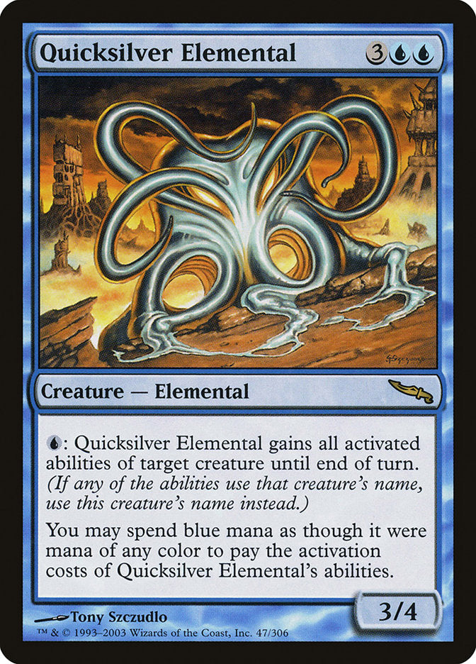 Quicksilver Elemental 47 (Mirrodin)  | Good Games Cannington