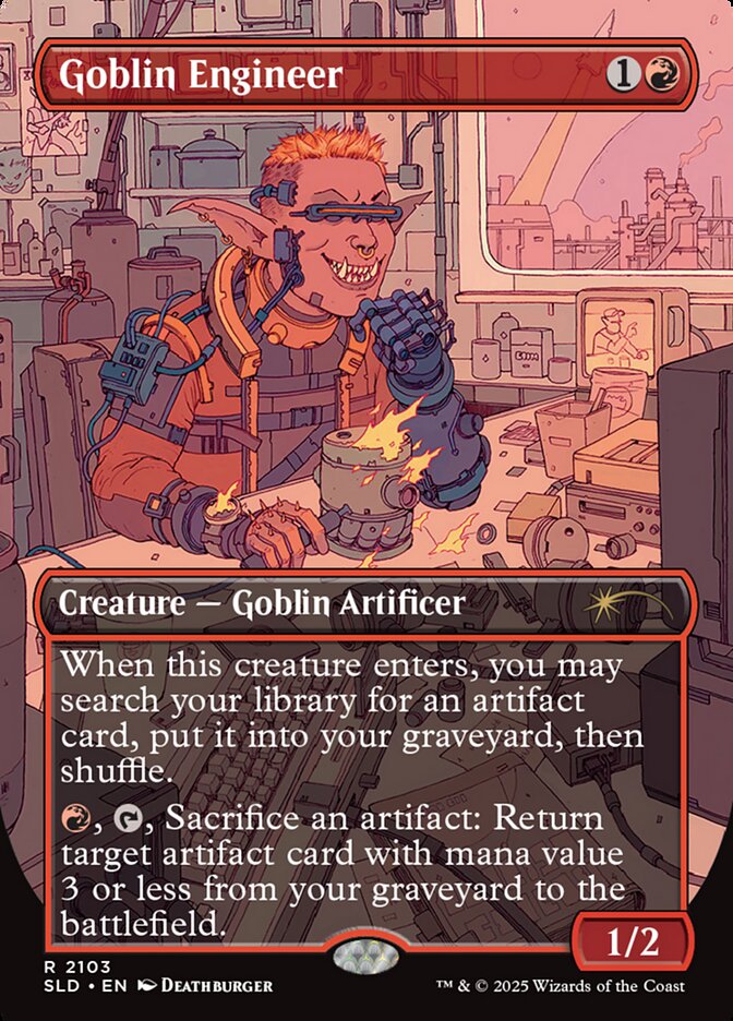 Goblin Engineer 2103 (Secret Lair Drop Series)  - Borderless | Good Games Cannington