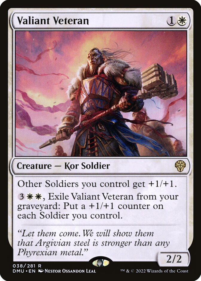 Valiant Veteran 38/281 (Dominaria United)  | Good Games Cannington