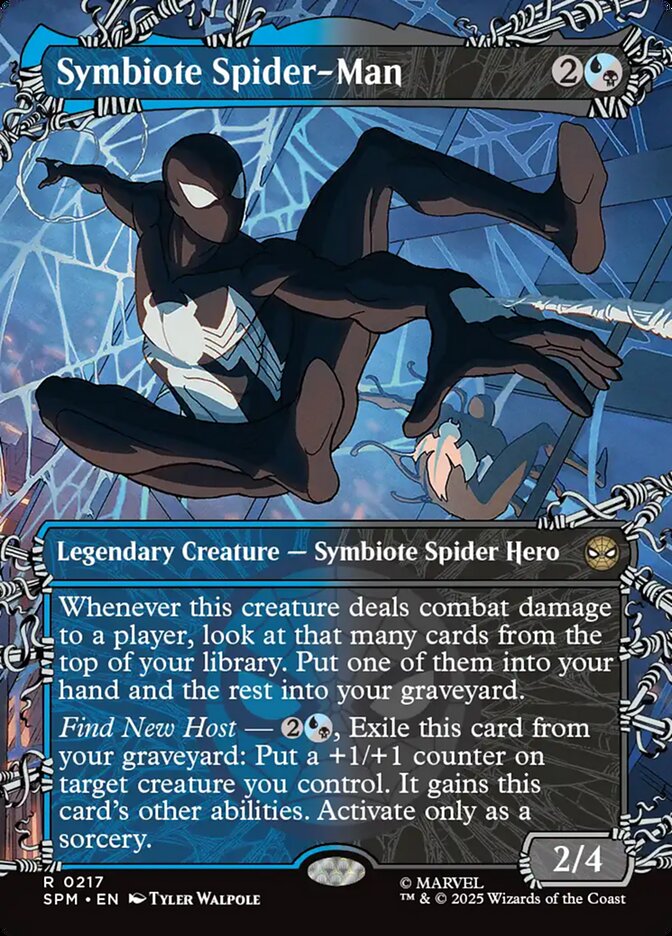 Symbiote Spider-Man 217/198 (Marvel's Spider-Man)  - Showcase Foil | Good Games Cannington