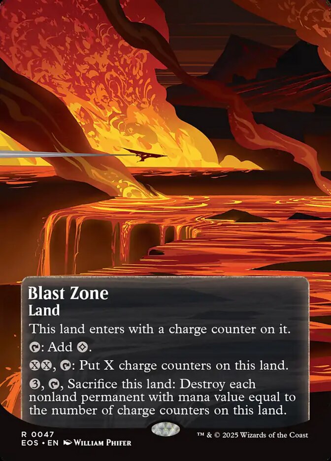 Blast Zone 47/45 (Edge of Eternities: Stellar Sights)  - Borderless Foil | Good Games Cannington