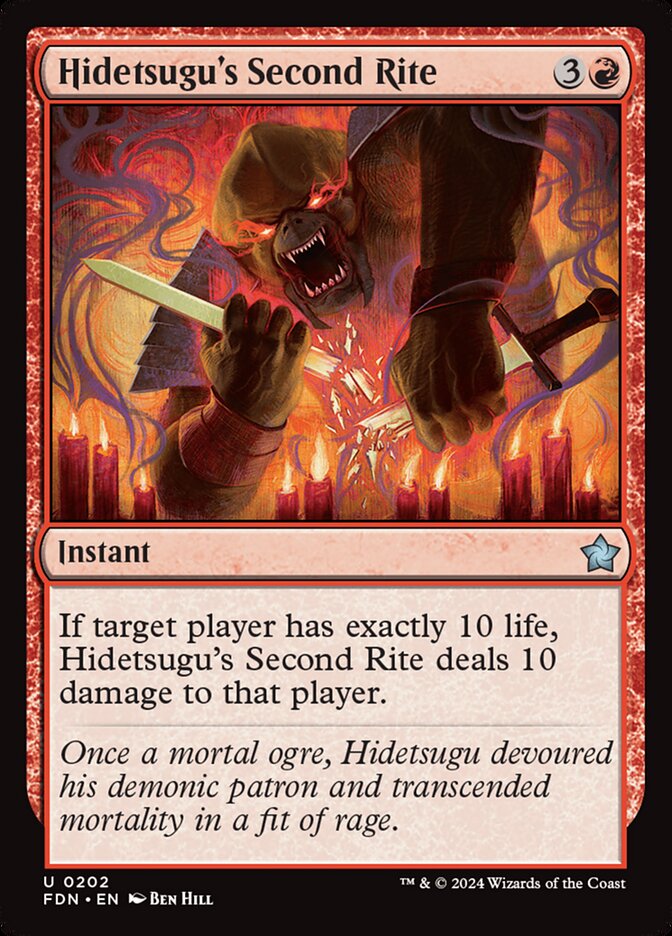 Hidetsugu's Second Rite 202/291 (Foundations)  - Foil | Good Games Cannington