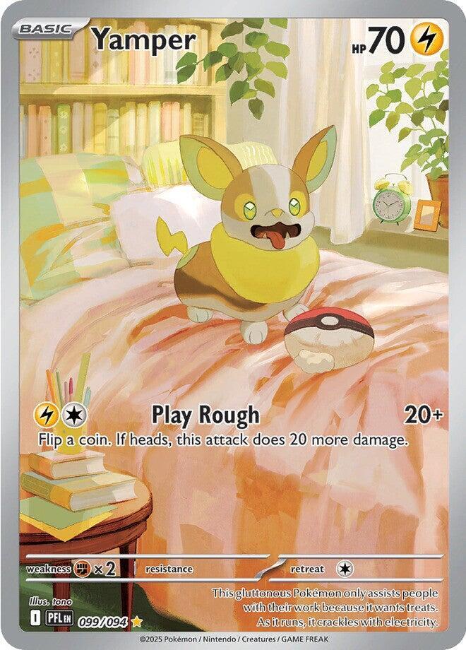 Yamper 099/094 (ME02: Phantasmal Flames)  - Holofoil | Good Games Cannington