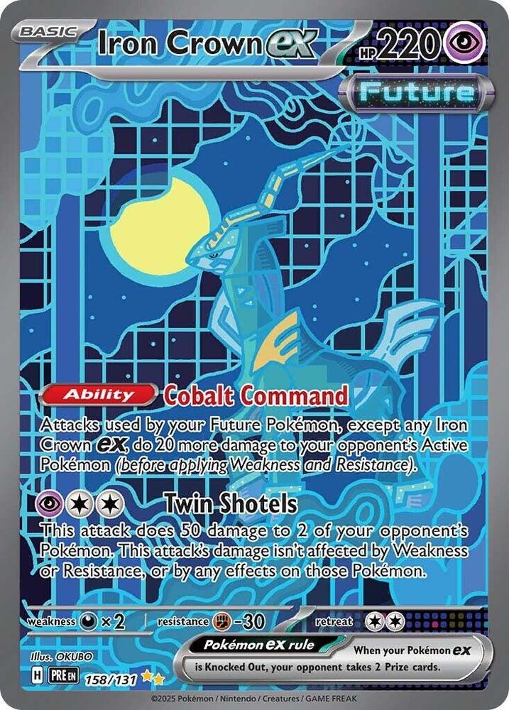 Iron Crown ex 158/131 (SV: Prismatic Evolutions)  - Holofoil | Good Games Cannington