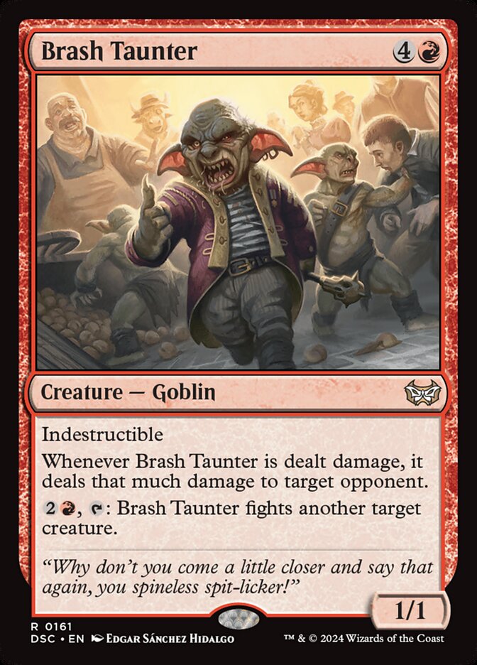 Brash Taunter 161 (Commander: Duskmourn: House of Horror)  | Good Games Cannington