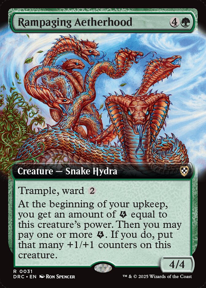 Rampaging Aetherhood 31/187 (Commander: Aetherdrift)  - Extended Art | Good Games Cannington