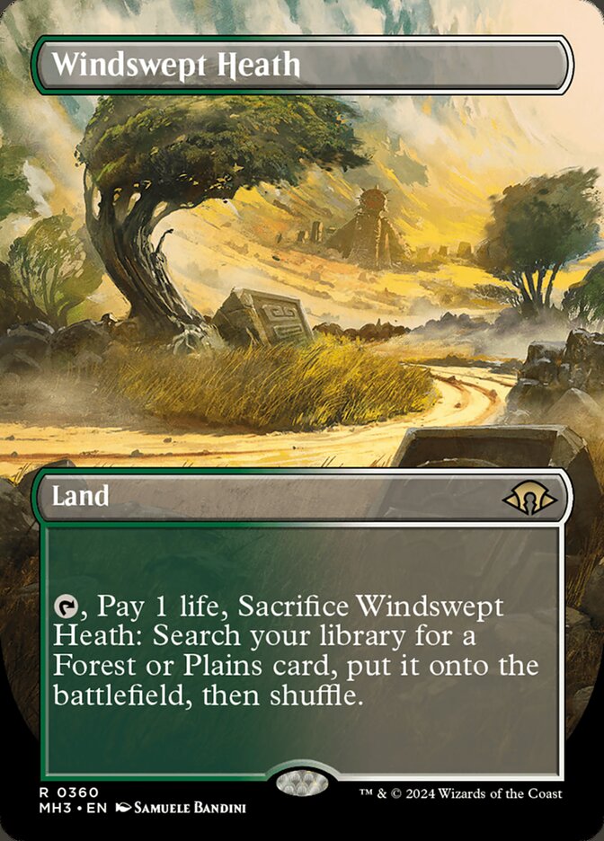 Windswept Heath 360 (Modern Horizons 3)  - Borderless | Good Games Cannington