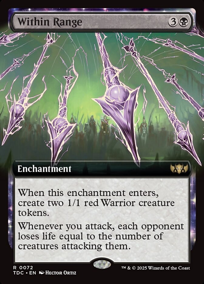 Within Range 72 (Commander: Tarkir: Dragonstorm)  - Extended Art | Good Games Cannington