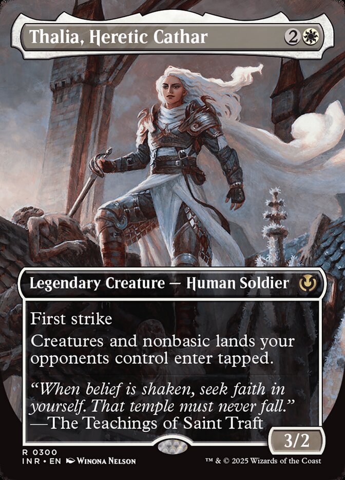 Thalia, Heretic Cathar 300/287 (Innistrad Remastered)  - Borderless | Good Games Cannington