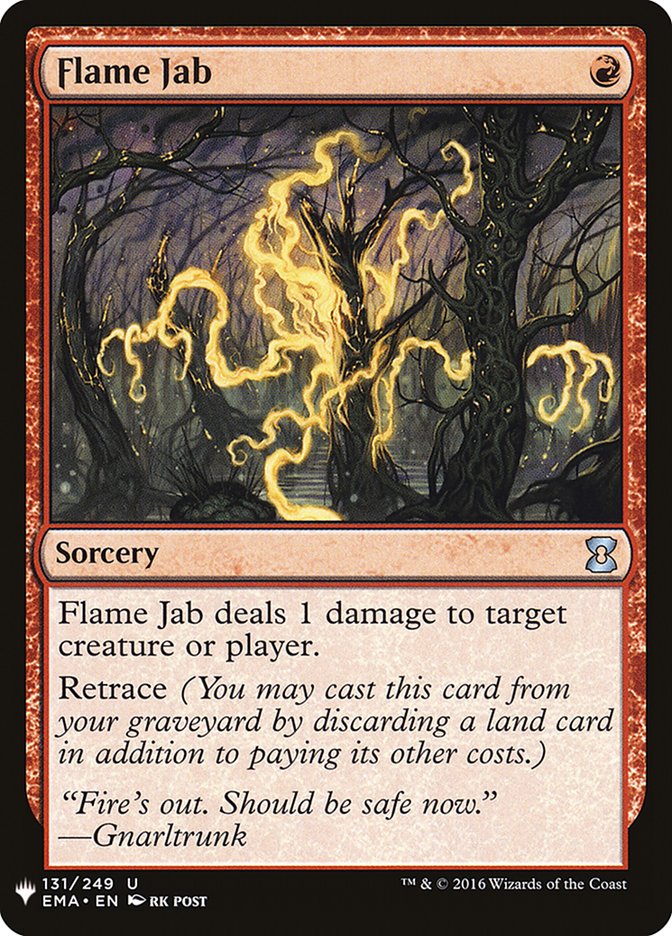 Flame Jab 131 (The List Reprints)  | Good Games Cannington