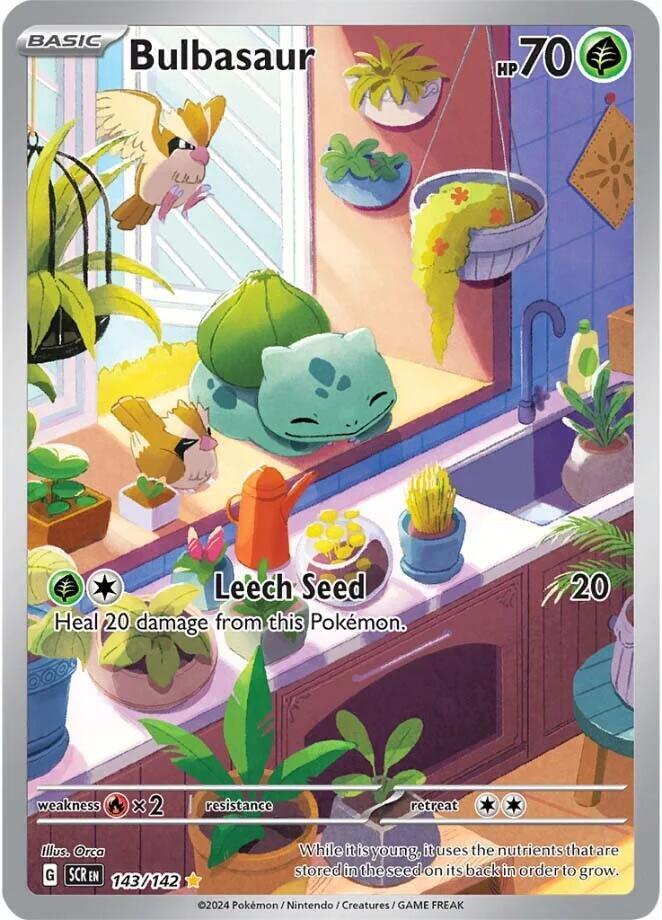 Bulbasaur 143/142 (SV07: Stellar Crown)  - Holofoil | Good Games Cannington