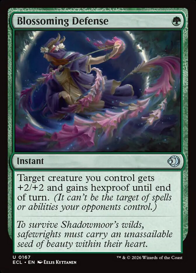 Blossoming Defense 167 (Lorwyn Eclipsed)  - Foil | Good Games Cannington