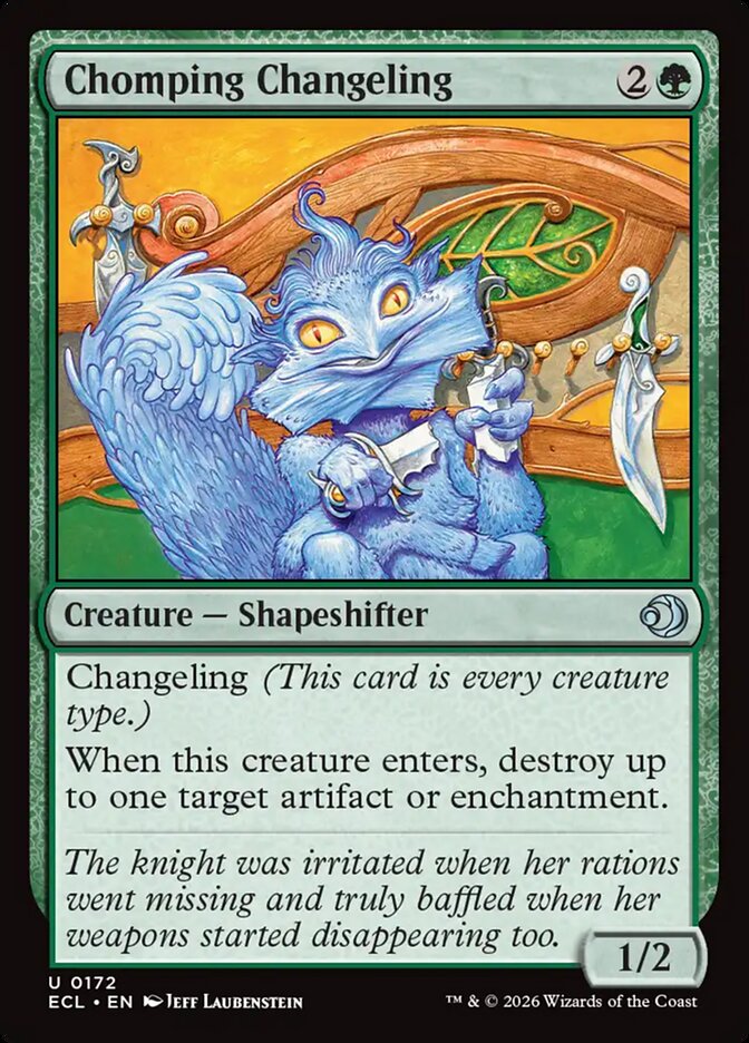 Chomping Changeling 172 (Lorwyn Eclipsed)  - Foil | Good Games Cannington