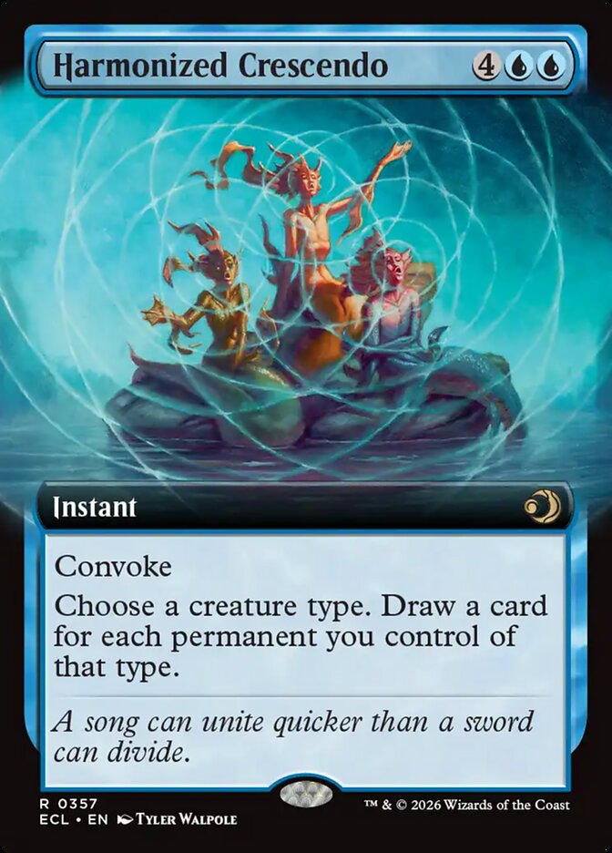 Harmonized Crescendo 357/273 (Lorwyn Eclipsed)  - Extended Art | Good Games Cannington